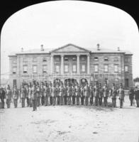 Province House with military group, ca. 1880s